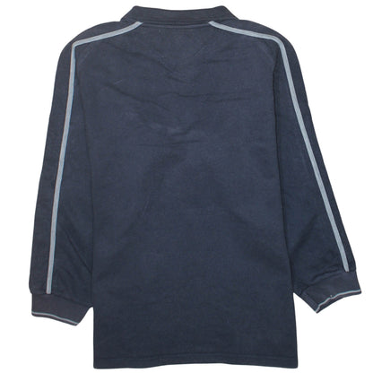 Reebok Men's Black 1/4 Zip Fleece Sweatshirt Size L Regular Fit