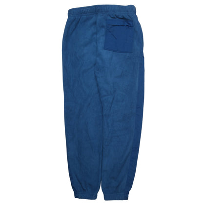 Nike Men's Blue Fleece Sweatpants M Regular Fit Elastic Waist