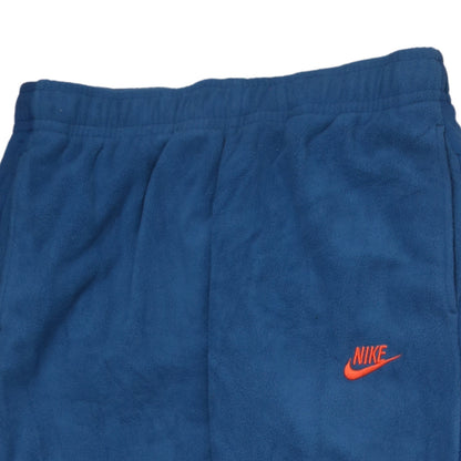 Nike Men's Blue Fleece Sweatpants M Regular Fit Elastic Waist