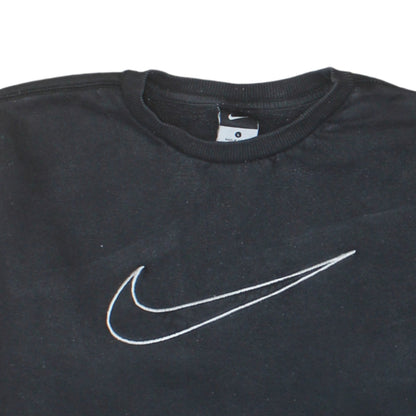 Nike Men's Black L Pullover Sweatshirt Crew Neck Fleece Regular Fit