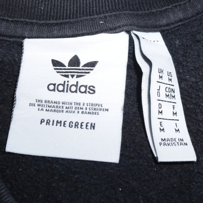 adidas Mens Black Crew Neck Pullover Sweatshirt Size M