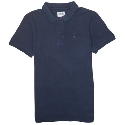 Tommy Jeans Men's Blue XL Classic Cotton Polo Shirt