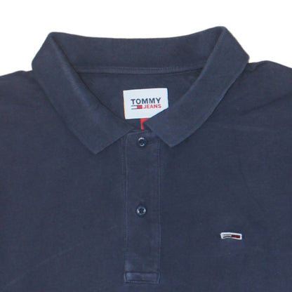 Tommy Jeans Men's Blue XL Classic Cotton Polo Shirt