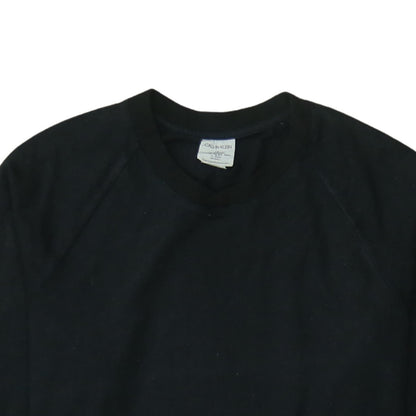Calvin Klein Men's Black L Pullover Crew Neck Sweatshirt