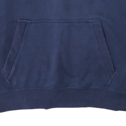 Puma Mens Navy Blue Logo Pullover Hoodie XXL Relaxed Fit