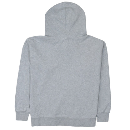 GAP Men Grey Pullover Hoodie L Tall Fleece Logo Sweatshirt