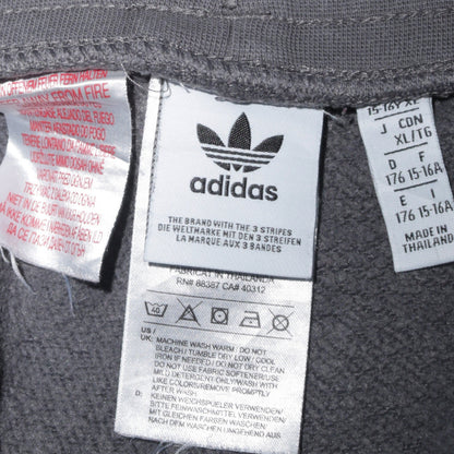 Adidas Boys Grey Sweat Shorts 15-16 Years Logo Athletic Casual