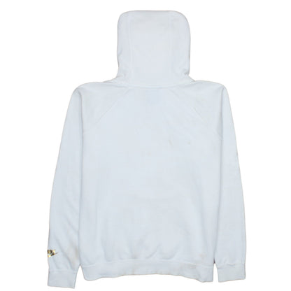 Nike Womens White Hoodie Medium Pullover Drawstring Sweatshirt