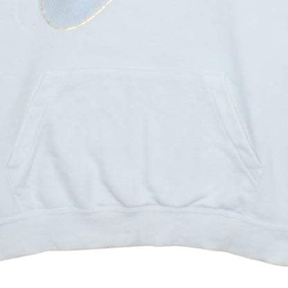 Nike Womens White Hoodie Medium Pullover Drawstring Sweatshirt