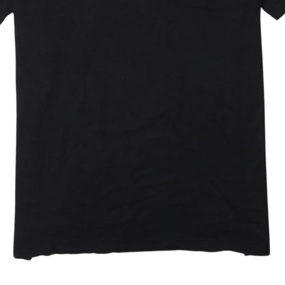 Nike Boys Black XL Sports Logo Cotton Crew Neck T-Shirt