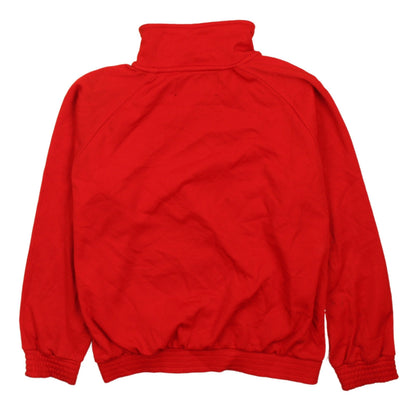 Kappa Boys Red 1/4 Zip Colourblock Sports Sweatshirt Size 152cm