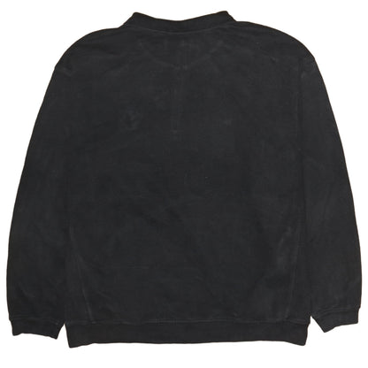 Nike Men's Black XL 1/4 Zip Embroidered College Sweatshirt