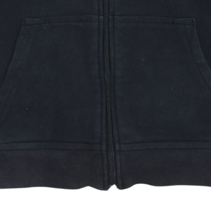 Nike Boys Black Full Zip Hoodie 12-13 Years Hooded Fleece Sweatshirt