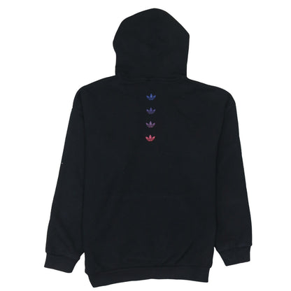 Adidas Womens Black XS Pullover Hoodie with Gradient Trefoil Logo