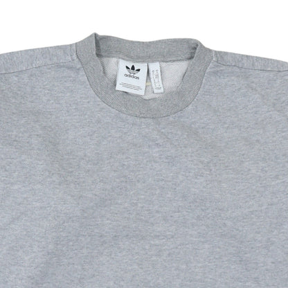Adidas Mens Grey Crew Neck Pullover Sweatshirt Size M