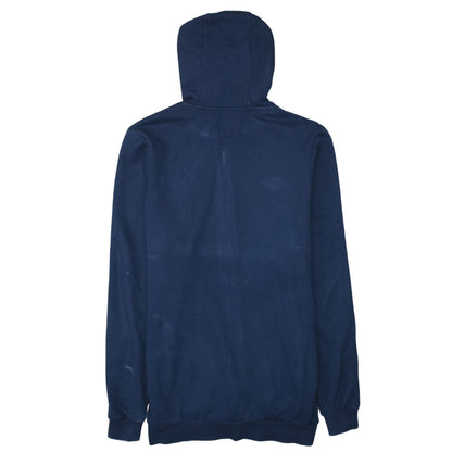 Umbro Men's Blue Full Zip Hoodie Small Embroidered Sportswear
