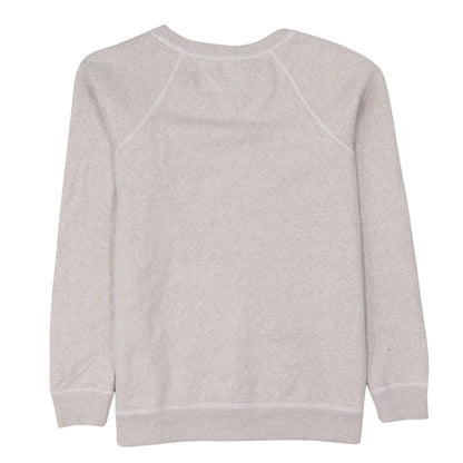 Tommy Hilfiger Denim Womens Beige XS Sequin Logo Pullover Sweatshirt