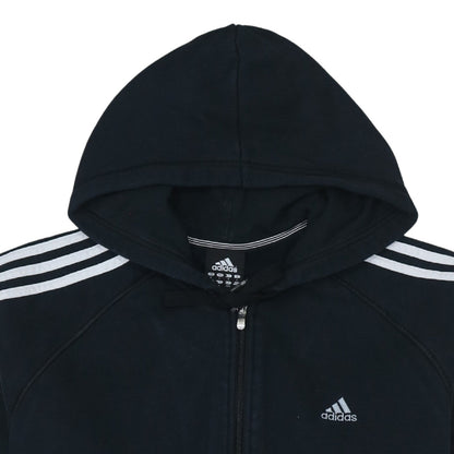 Adidas Men's Black Full Zip Hoodie Size L Essentials Sportswear