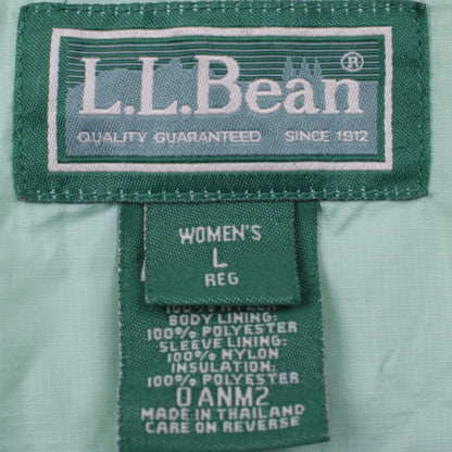 L.L.Bean Women's Green Quilted Polyester Jacket Size L