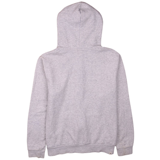 Puma Women's Grey Full Zip Hoodie Size 14 L Hooded Sweatshirt