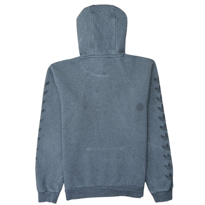 Adidas Men's Grey Pullover Hoodie XS Logo Fleece Sweatshirt