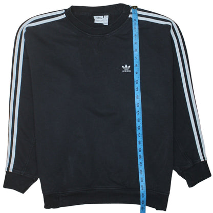 Adidas Women Black Size 12 Crew Neck Pullover Sweatshirt