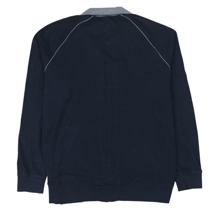 Hugo Boss Men's Blue XL Track Jacket Full Zip Cotton Activewear
