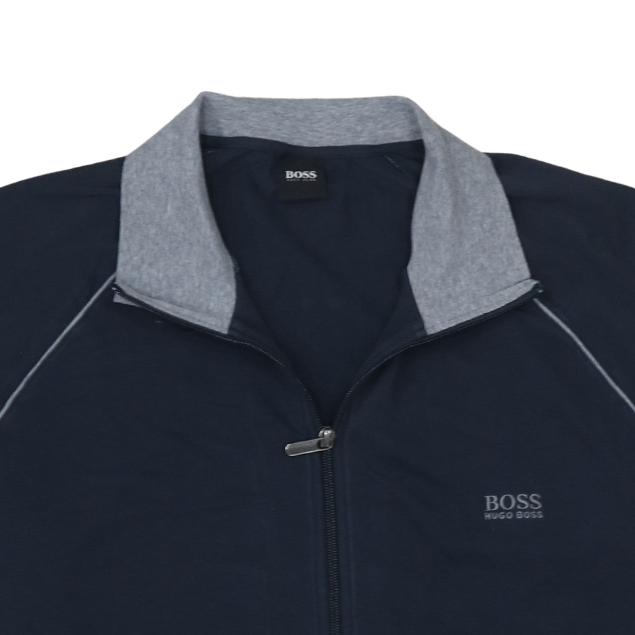 Hugo Boss Men's Blue XL Track Jacket Full Zip Cotton Activewear
