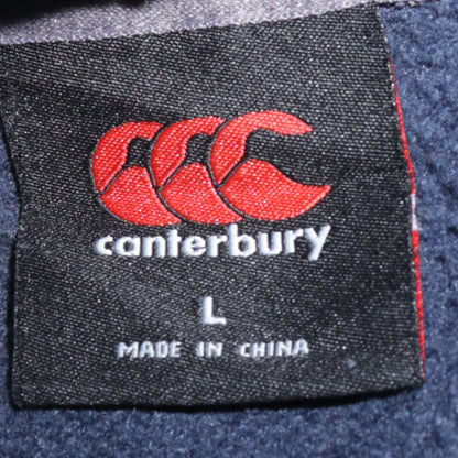 Canterbury Men's Blue Pullover Hoodie L Logo Sports Fleece