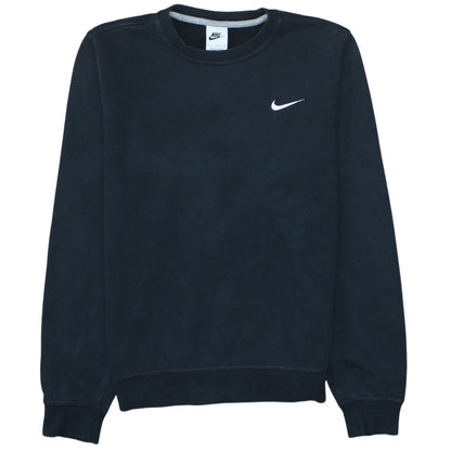 Nike Mens Black Small Crew Neck Pullover Sweatshirt