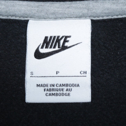 Nike Mens Black Small Crew Neck Pullover Sweatshirt