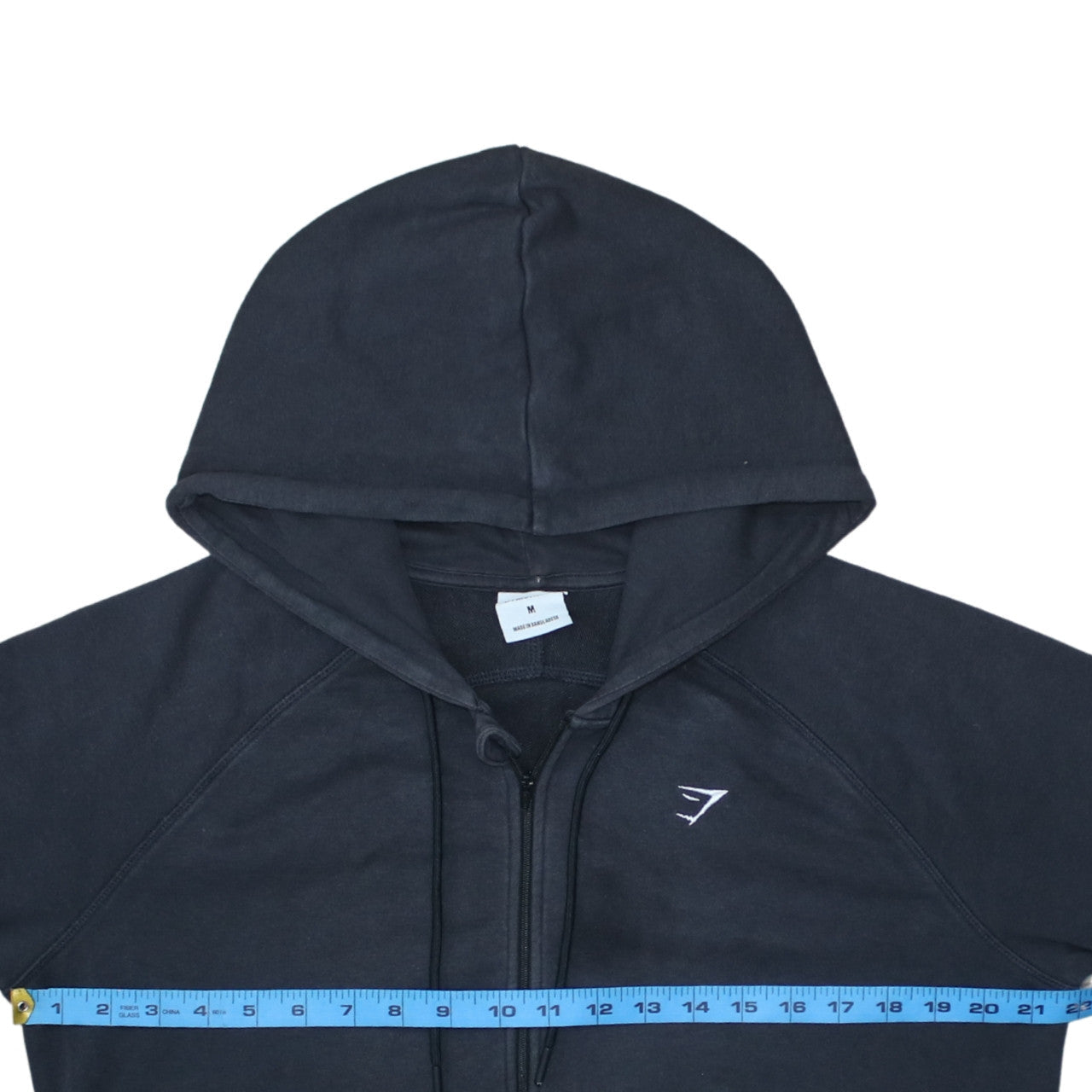 Gymshark Men's Black Full Zip Hoodie Size M Regular Fit