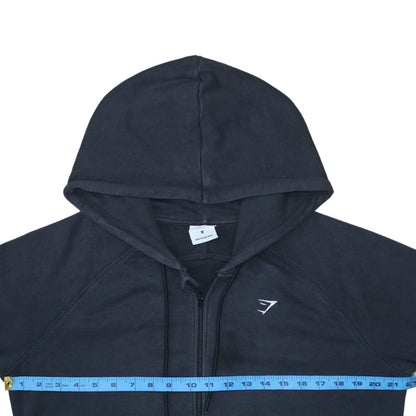 Gymshark Men's Black Full Zip Hoodie Size M Regular Fit