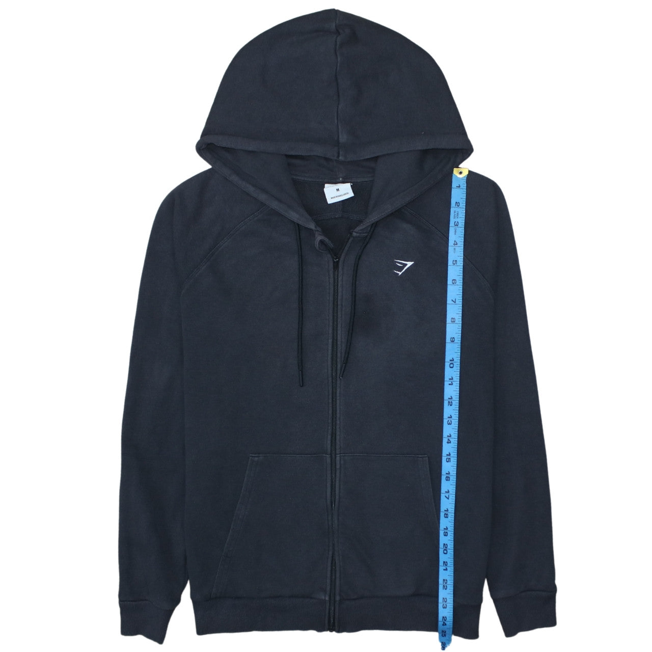 Gymshark Men's Black Full Zip Hoodie Size M Regular Fit