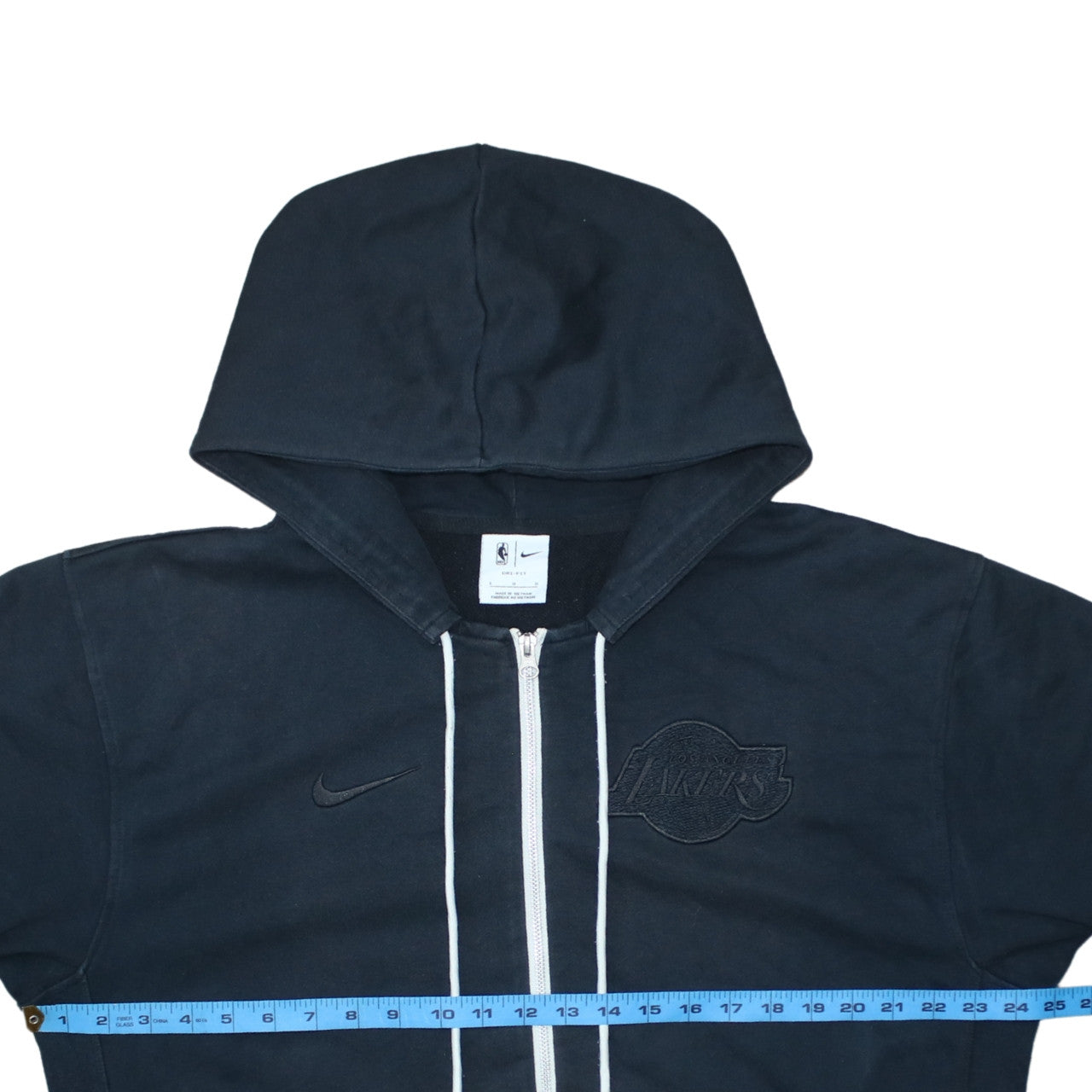 Nike Men's Black Full Zip Hoodie Lakers Logo Size L