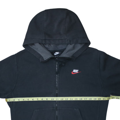 Nike Men's Black Full Zip Hoodie M Sports Fleece Sweatshirt