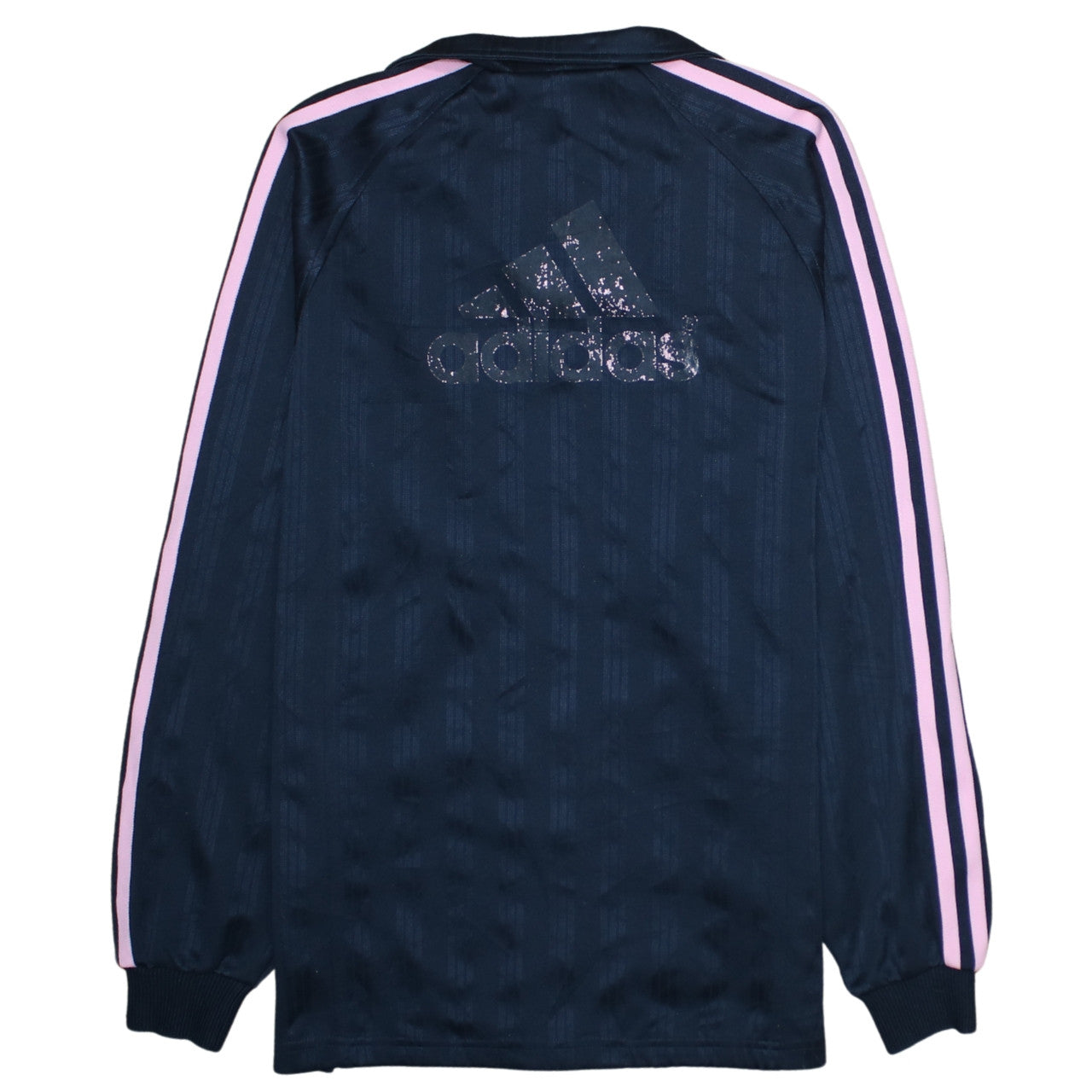 adidas Girls Blue Pink Stripe Climalite Track Jacket Size 13-14 Years