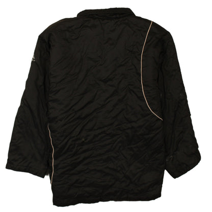 Adidas Boys Black 152 Track Jacket Full Zip Hooded Winter Activewear Coat