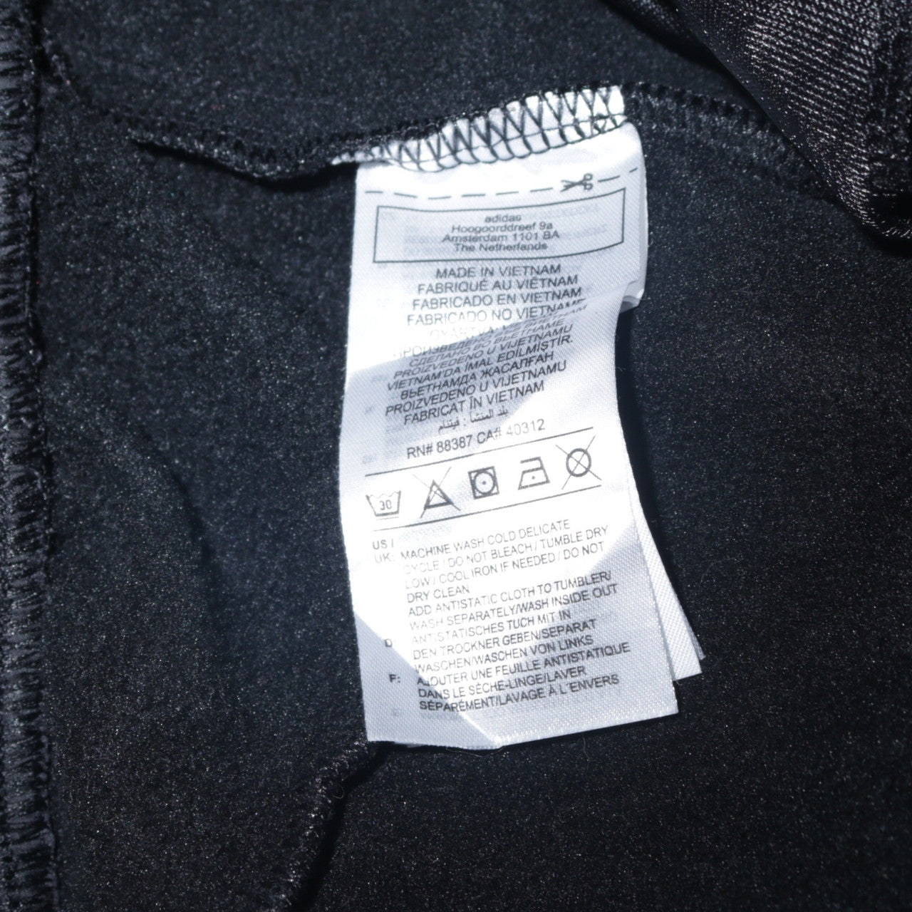 adidas Men's Black Jogger Trousers M Regular Fit Cotton Blend