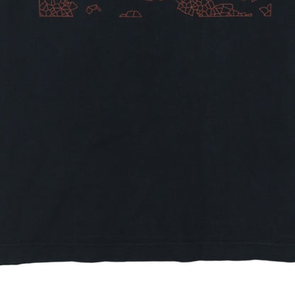Stone Island Men’s Black Cotton Logo Graphic T-Shirt Size L