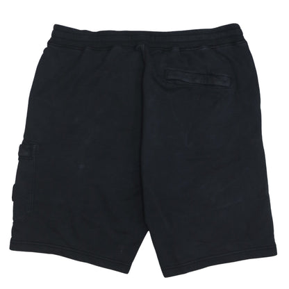 Stone Island Men's Black Cargo Jersey Shorts Size L