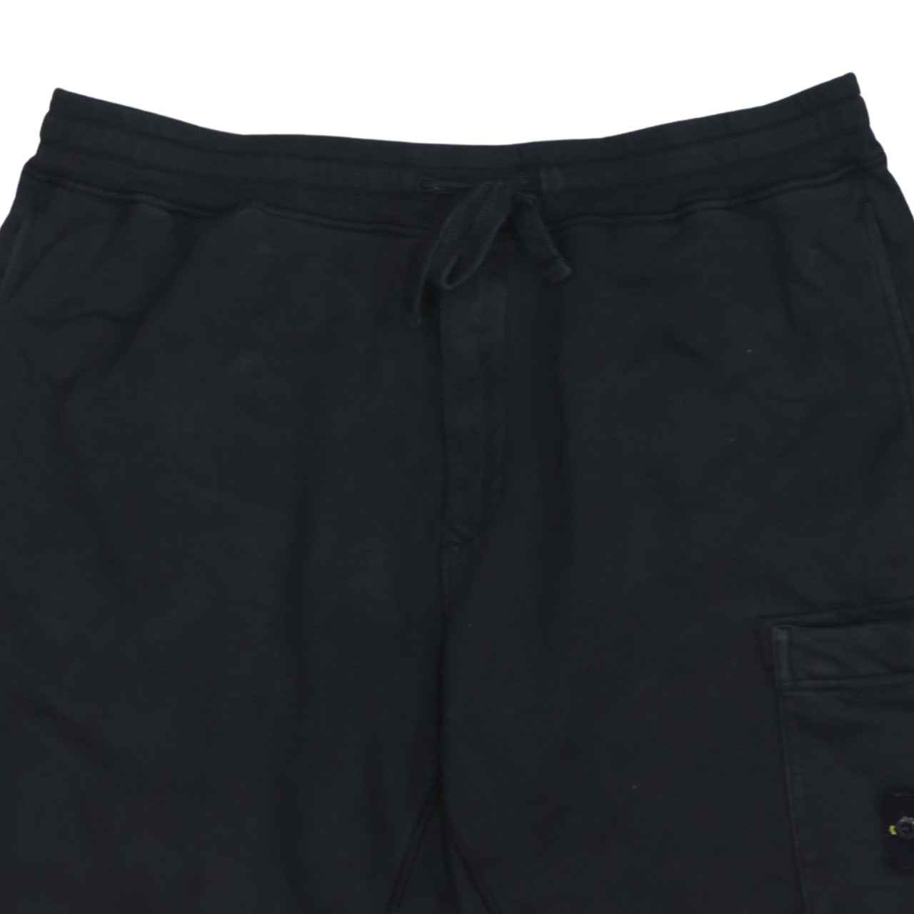 Stone Island Men's Black Cargo Jersey Shorts Size L