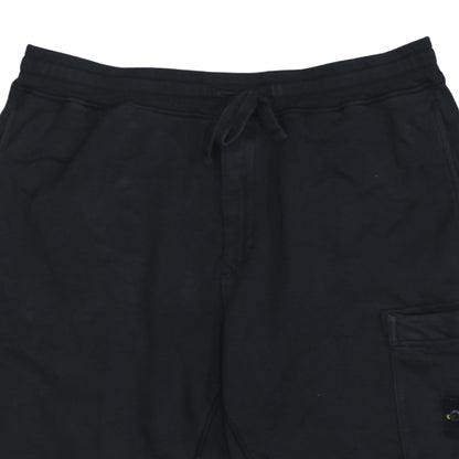Stone Island Men's Black Cargo Jersey Shorts Size L