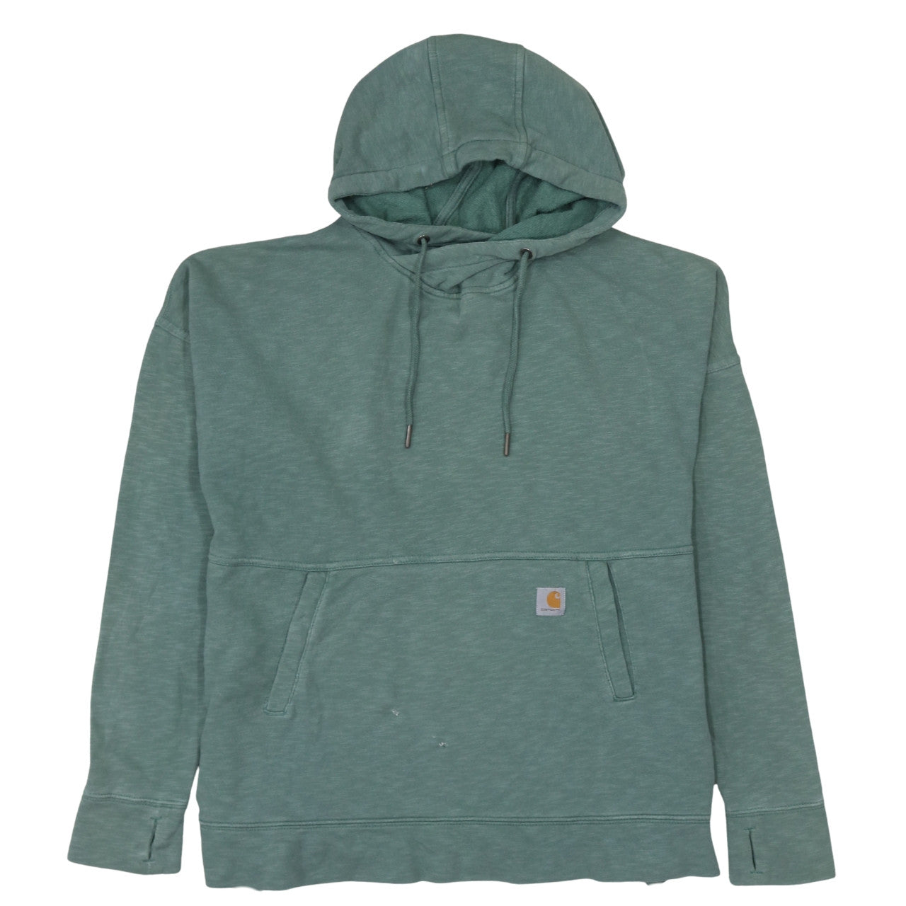 Carhartt Women’s Green Pullover Hoodie Relaxed Fit Size M (8/10)