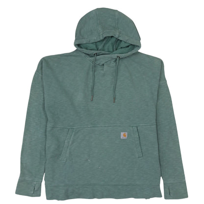 Carhartt Women’s Green Pullover Hoodie Relaxed Fit Size M (8/10)