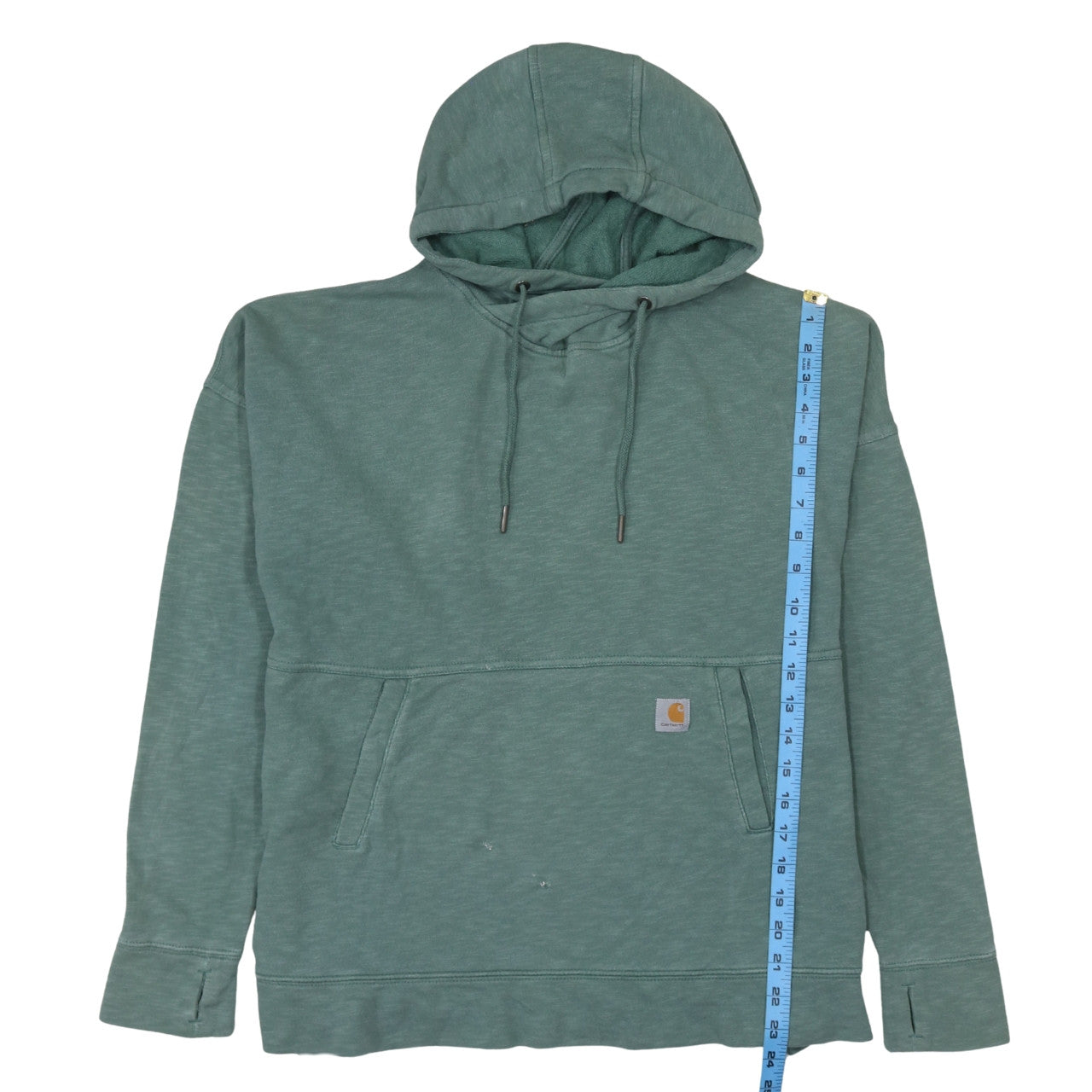 Carhartt Women’s Green Pullover Hoodie Relaxed Fit Size M (8/10)