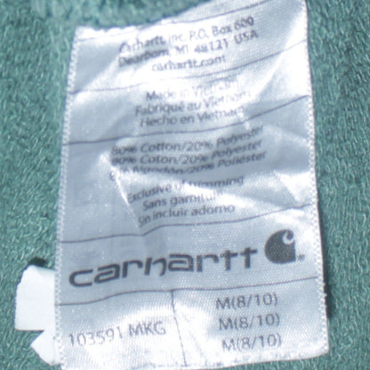 Carhartt Women’s Green Pullover Hoodie Relaxed Fit Size M (8/10)