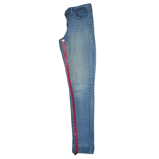 Levi's Women's Blue 28 Slim Stretch Mid Rise Straight Jeans