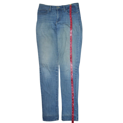 Levi's Women's Blue 28 Slim Stretch Mid Rise Straight Jeans