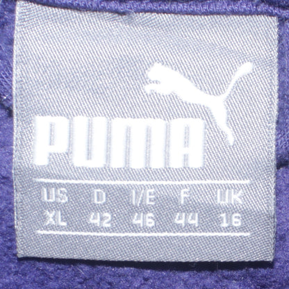 Puma Womens Purple Full Zip Hoodie XL Size 16 Casual Sportswear